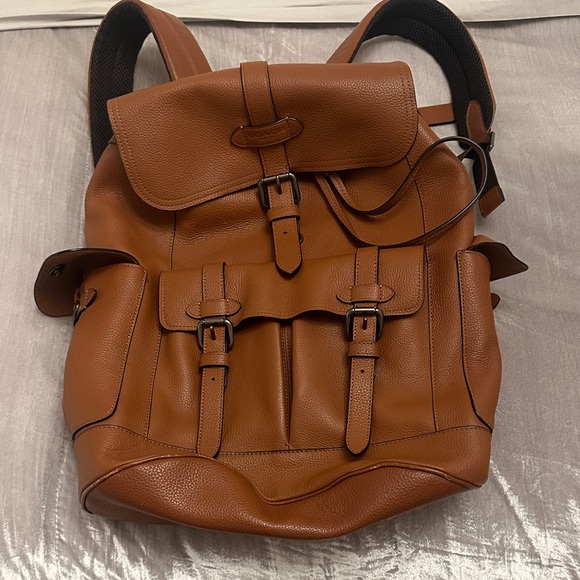 Coach Other - Coach Brown Leather Men's Backpack